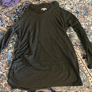 Xl maternity long sleeved hooded shirt , super comfy!